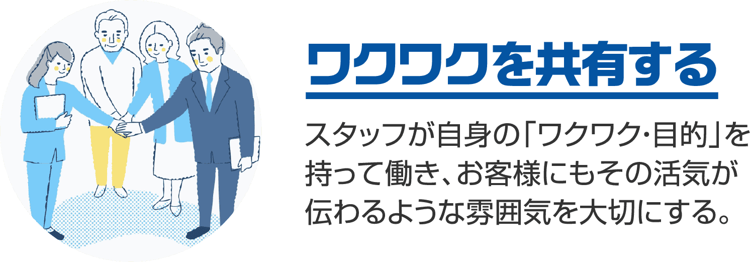 ワクワクを共有する